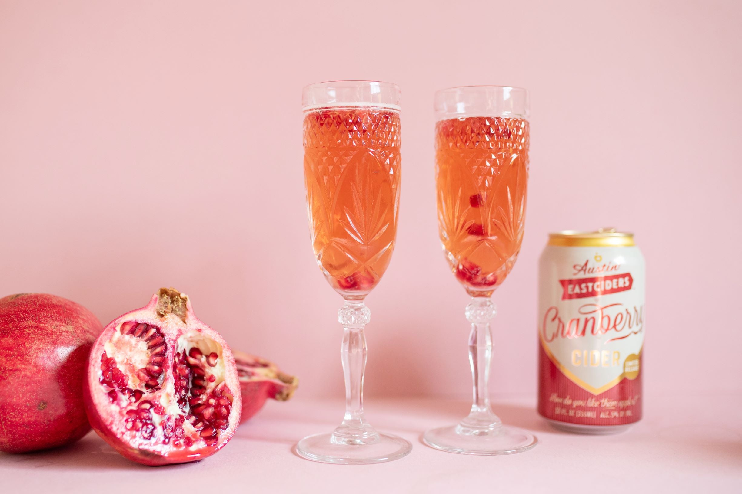 Cranberry Pomegranate Wine Spritz