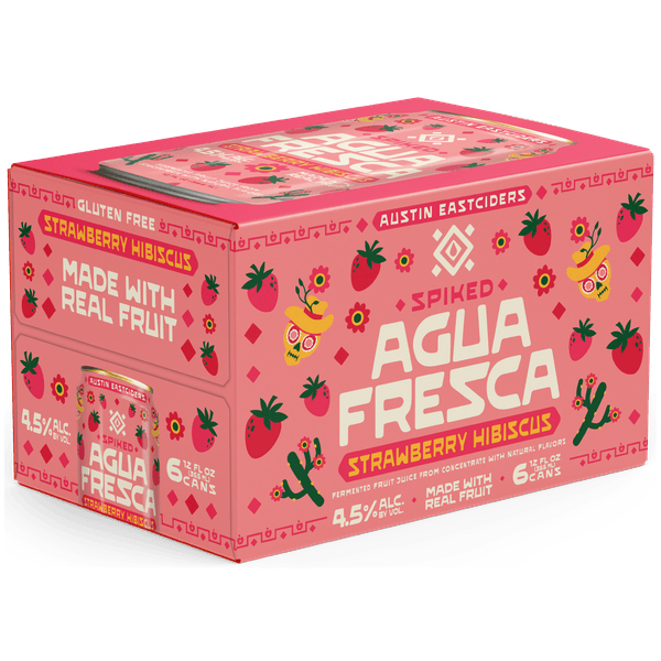 Spiked Agua Fresca - Strawberry Hibiscus