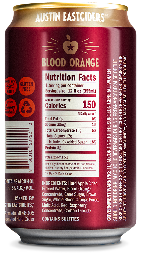 Austin Eastciders Blood Orange Cider-2
