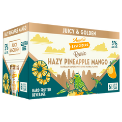 Austin Eastciders Hazy Pineapple Mango 6-pack carton