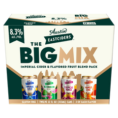 Austin Eastciders The Big Mix Variety Pack 12-pack carton, front